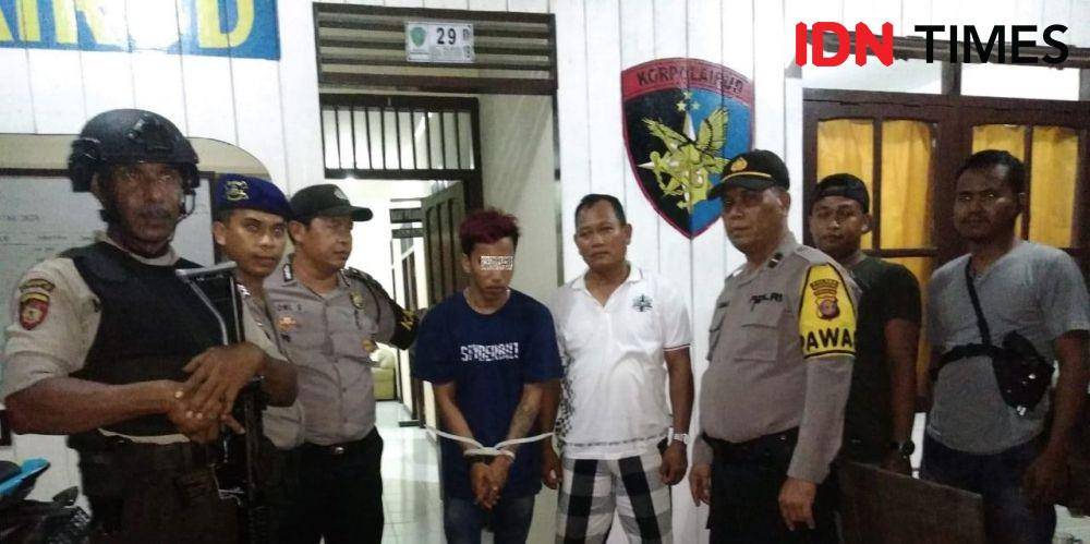 Tersangka Ft usai digerebek jajaran Polairud Polres PPU (IDN Times/ Hms Polres PPU)