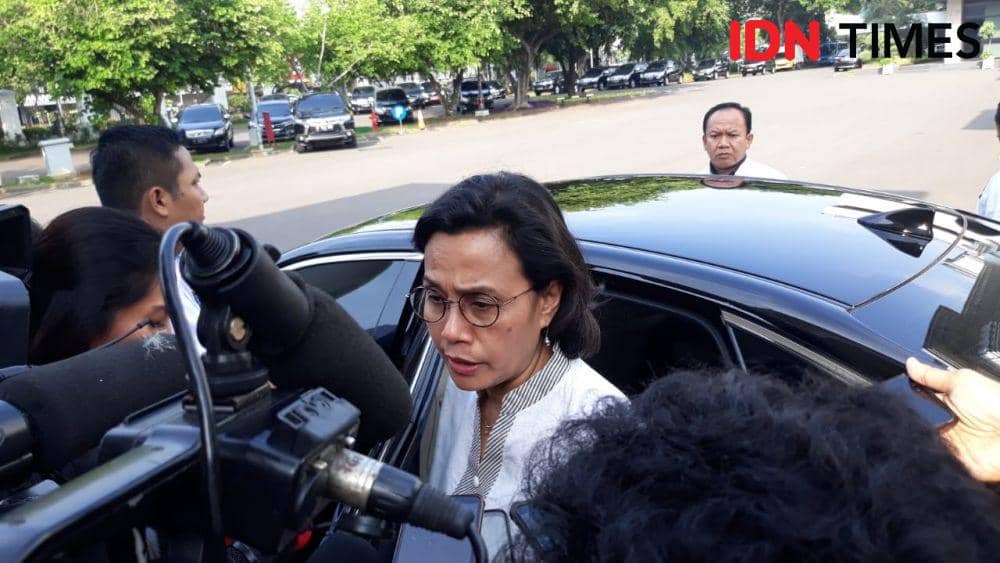 Menteri Keuangan Sri Mulyani memberikan keterangan pers di Kompleks Istana Negara, Jakarta Pusat, Senin 23 Desember 2019 (IDN Times/Teatrika Handiko Putri)
