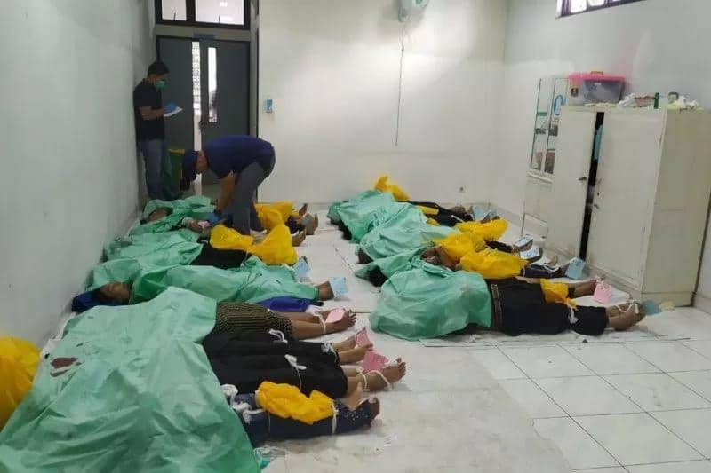 Evakuasi bus Sriwijaya rute Bengkulu - Palembang Lematang Desa Perahu Dempo Kota Pagaralam (Dok. Istimewa)