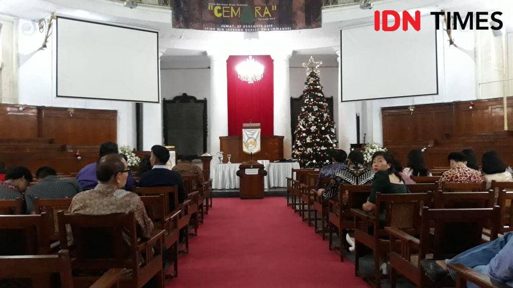 Gereja Immanuel, Jakarta Pusat, Rabu 25 Desember 2019 (IDN Times/Teatrika Handiko Putri)