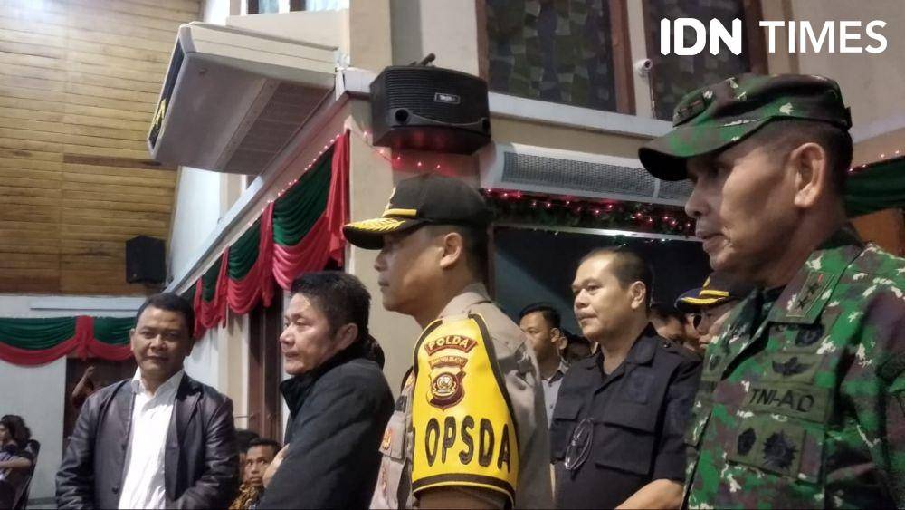 Jajaran forkompinda Sumsel mengecek ibadah natal (IDN Times/Rangga Erfizal)
