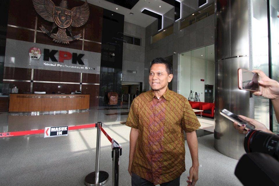 (Mantan bos MRA Soetikno Soedarjo dalam kasus suap Garuda Indonesia) ANTARA FOTO/Reno Esnir