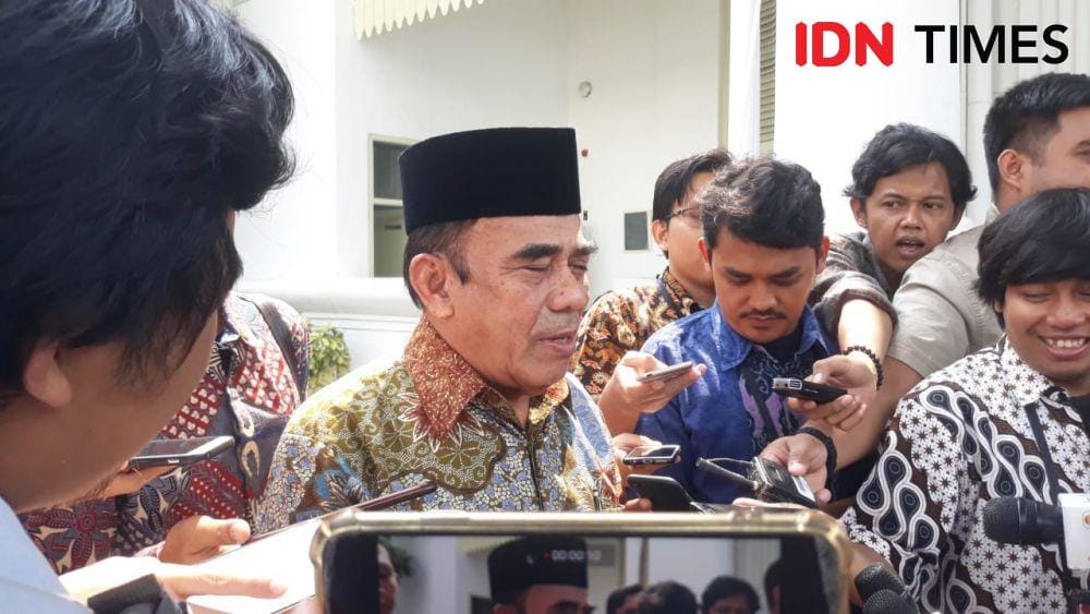 Menteri Agama Fachrul Razi di Kompleks Istana Negara, Jakarta Pusat, Kamis 26 Desember 2019 (IDN Times/Teatrika Handiko Putri)