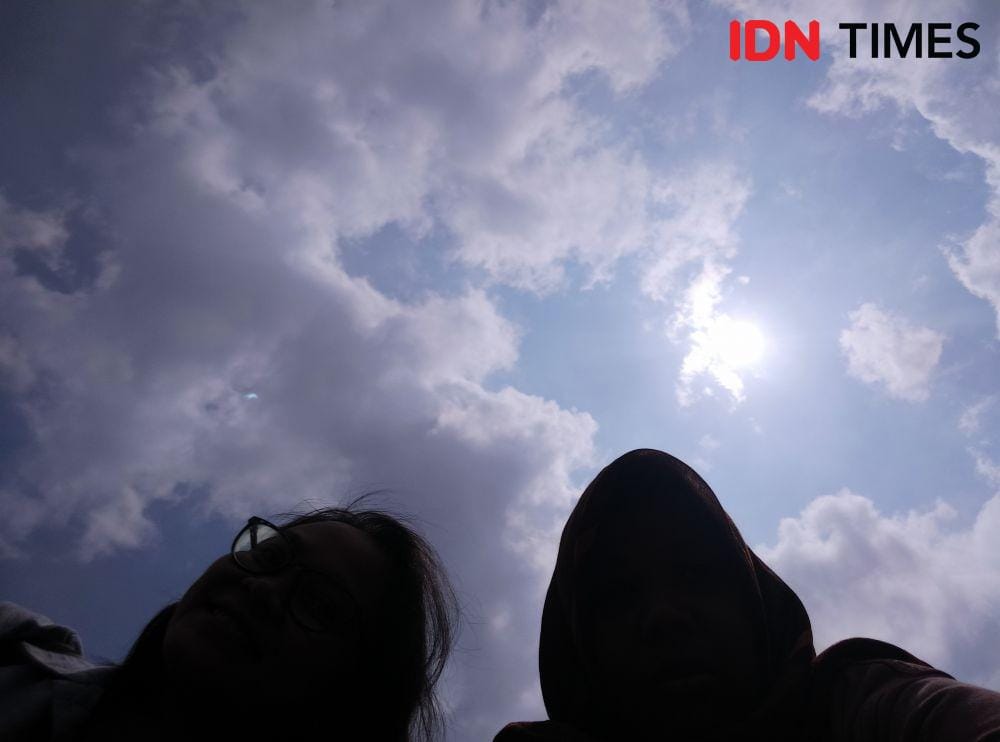 Kondisi cuaca Palembang 26 Desember 2019 yang tidak terjadi fenomena GMC secara sempurna (IDN Times/Feny Maulia Agustin)