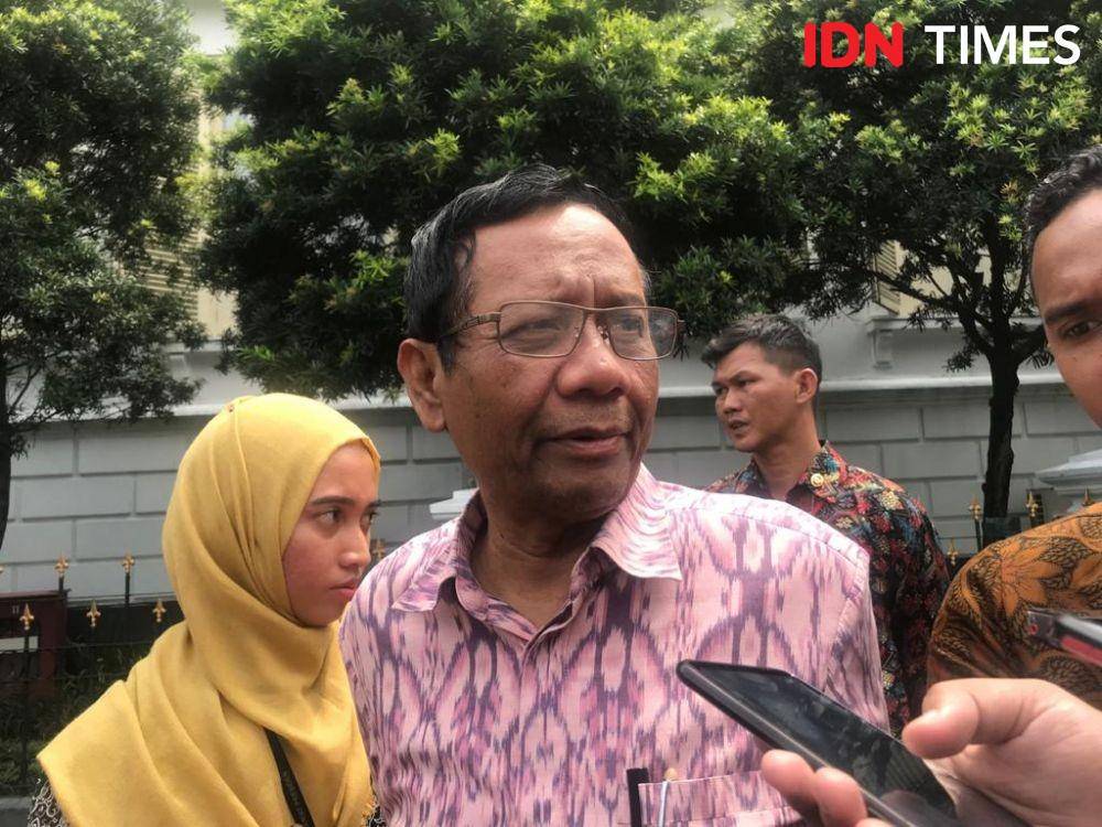 Menko Polhukam Mahfud MD di Istana Kepresidenan Bogor, Jumat 27 Desember 2019 (IDN Times/Teatrika Handiko Putri)