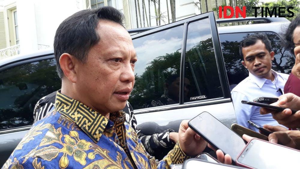 Mendagri Tito Karnavian, di Istana Kepresidenan Bogor (IDN Times/Teatrika Handiko Putri)