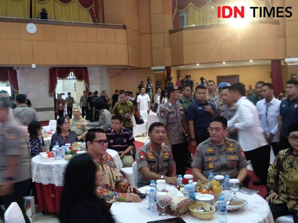 Kapolri Idham Azis dalam acara Release Akhir Tahun 2019  (IDN Times/Lia Hutasoit)