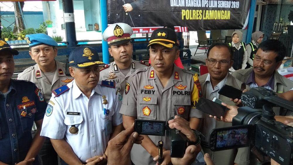 Kapolres Lamongan AKBP Feby DP Hutagalung saat memberikan keterangan kepada awak media. IDN Times/Imron