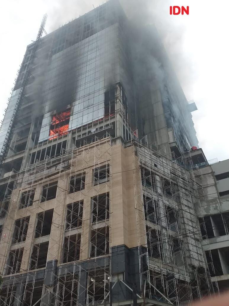 Kebakaran melanda Hotel Tentrem Semarang. Istimewa