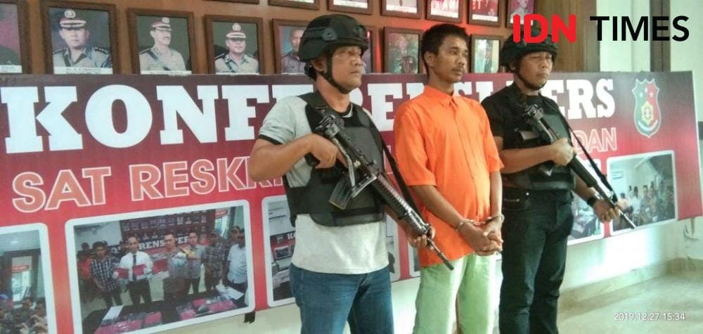 Pelaku pembunuhan terhadap temannya karena narkoba (IDN Times/Fadli Syahputra)