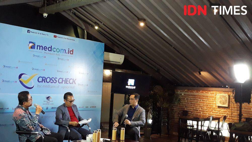Diskusi polemik asuransi Jiwasraya. (IDN Times/Indiana Malia)