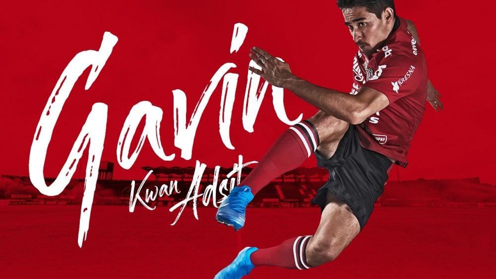 Pemain serbabisa, Gavin Kwan Adsit, resmi bergabung bersama Bali United. Twitter/@BaliUtd
