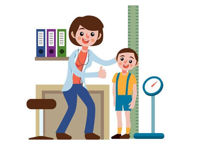 Ilustrasi pengukuran tinggi anak dalam pemeriksaan stunting (IDN Times/Departemen Kesehatan)