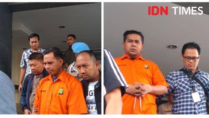 Kedua pelaku penyiraman air keras pada Novel Baswedan (Kanan RM, Kiri RB) ( IDN Times/Lia Hutasoit)