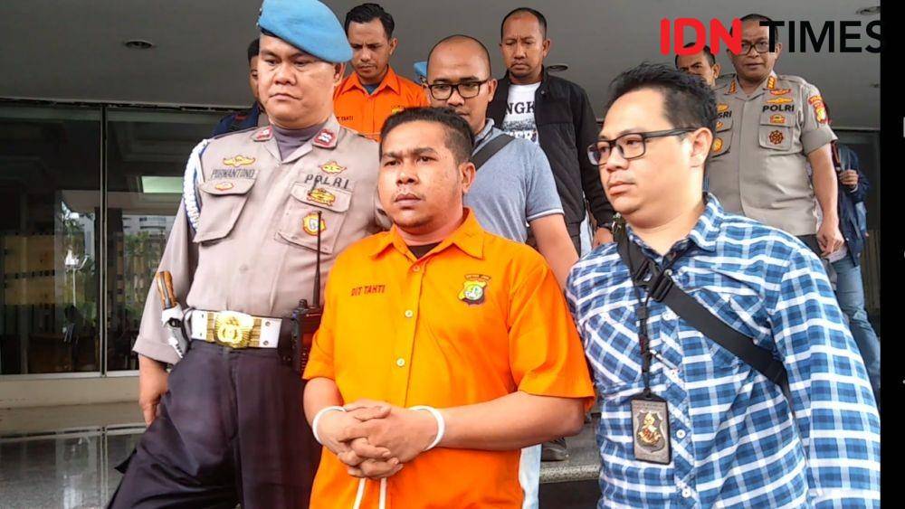 Salah satu pelaku penyiraman air keras terhadap Novel Baswedan berinisial RB (IDN Times/Lia Hutasoit)