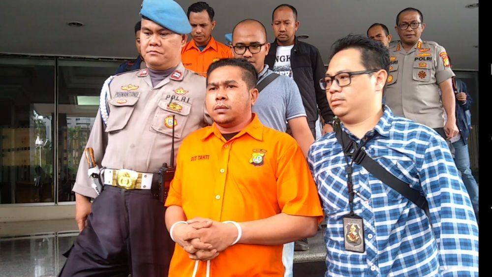 Salah satu pelaku penyiraman air keras terhadap Novel Baswedan berinisial RB (IDN Times/Lia Hutasoit)