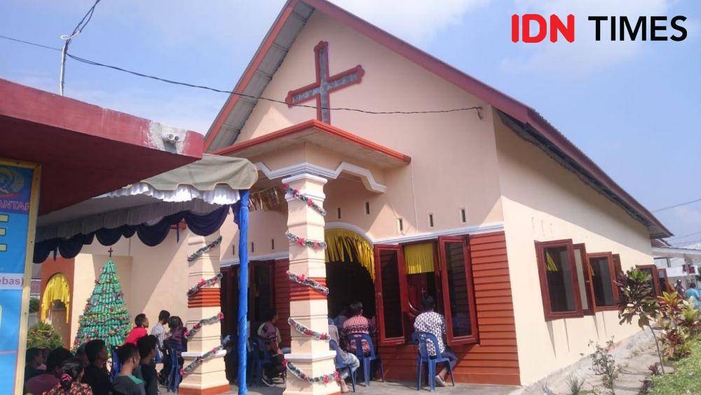 Gereja di dalam Lapas Klas II A Pematangsiantar yang didirikan dari hasil dana patungan pegawai (IDN Times/Patiar Manurung)