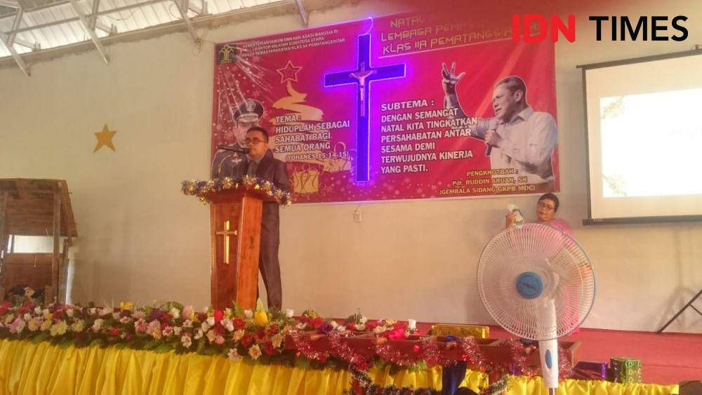 Ketua Panitia Natal Lapas Klas II Pematangsiantar, Toni Nainggolan (IDN Times/Patiar Manurung)