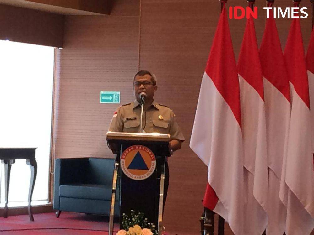 Kepala Pusat Data, informasi, dan Humas BNPB Agus Wibowo saat memaparkan data bencana sepanjang 2019, Jakarta Timur, Senin (30/12). IDN Times/Irfan Fathurohman