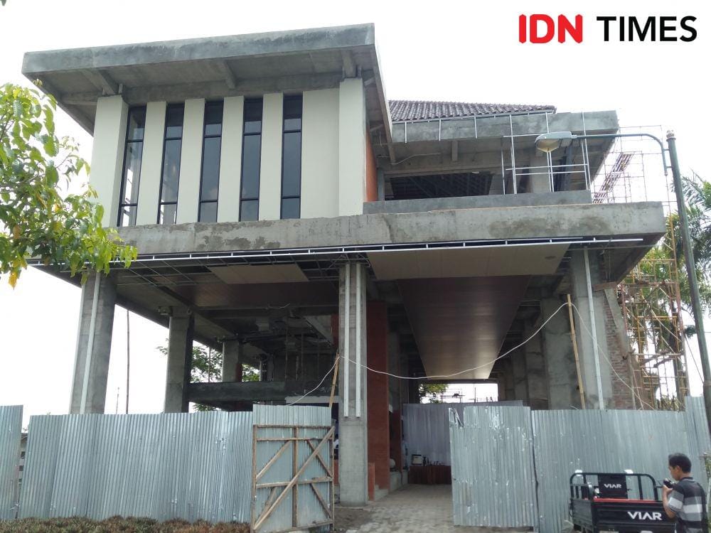 Pembangunan Cafe 1912 UMY telah mencapai 80 persen. IDN Times/Daruwaskita
