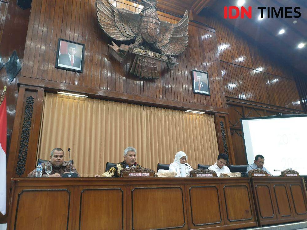 Konferensi Pers akhir tahun 2019 dan outlook prioritas 2020 Pemprov Jawa Timur (IDN Times/Vanny El Rahman)