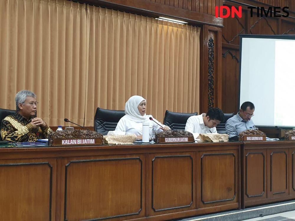 Konferensi Pers akhir tahun 2019 dan outlook prioritas 2020 Pemprov Jawa Timur (IDN Times/Vanny El Rahman)