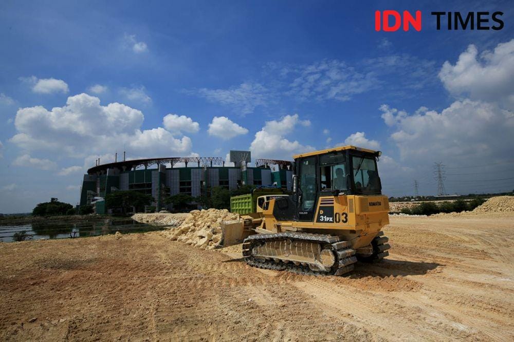 Situasi terkini renovasi Stadion Gelora Bung Tomo, Minggu (29/12). Dok Humas Pemkot Surabaya