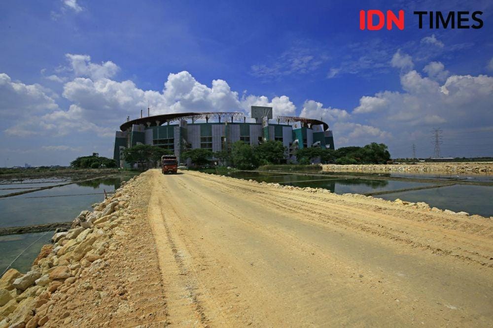 Situasi terkini renovasi Stadion Gelora Bung Tomo, Minggu (29/12). Dok Humas Pemkot Surabaya