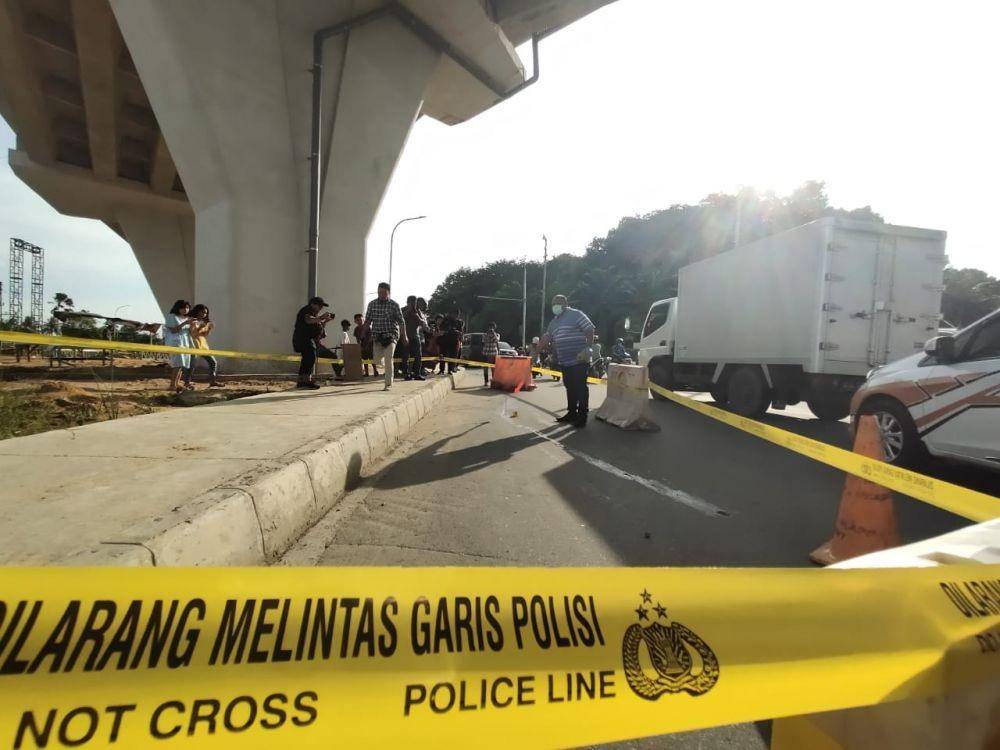 Polisi saat melakukan olah TKP penikaman musisi (Dok. Subbag Humas Polresta Samarinda)