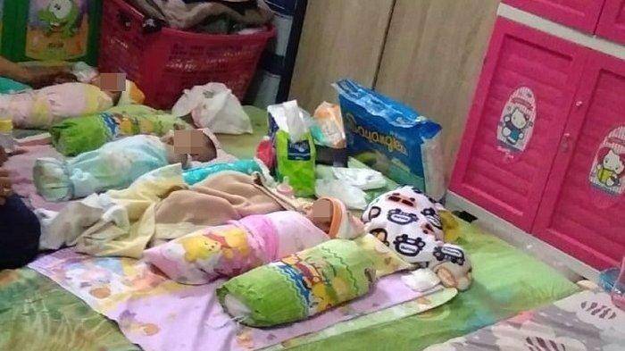 Empat bayi yang ditinggalkan keluarganya. (Istimewa)