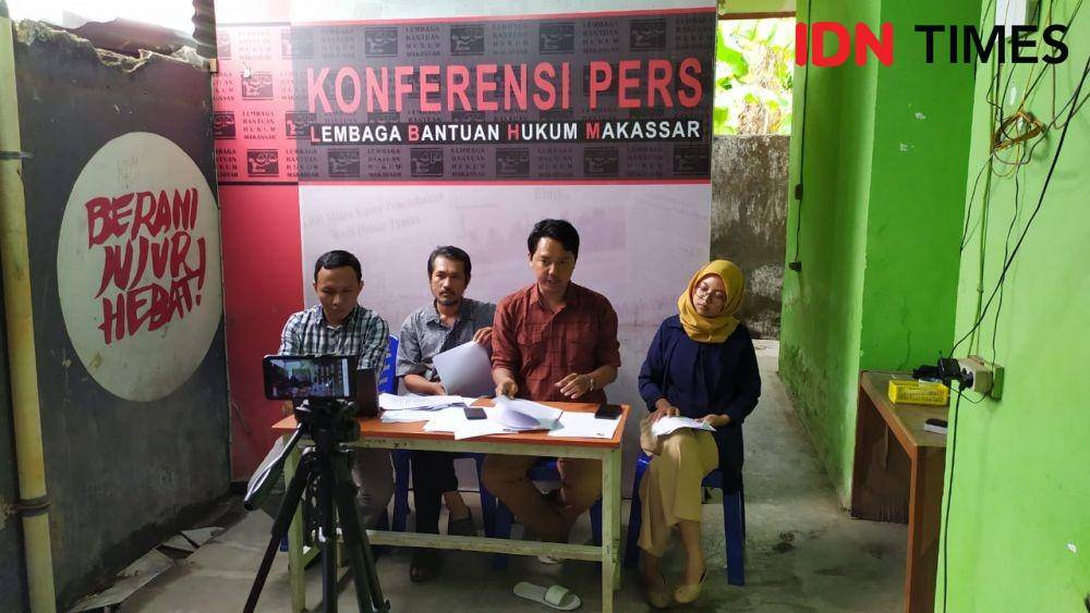 LBH Makassar menggelar ekspos catatan akhir tahun 2019 / Sahrul Ramadan
