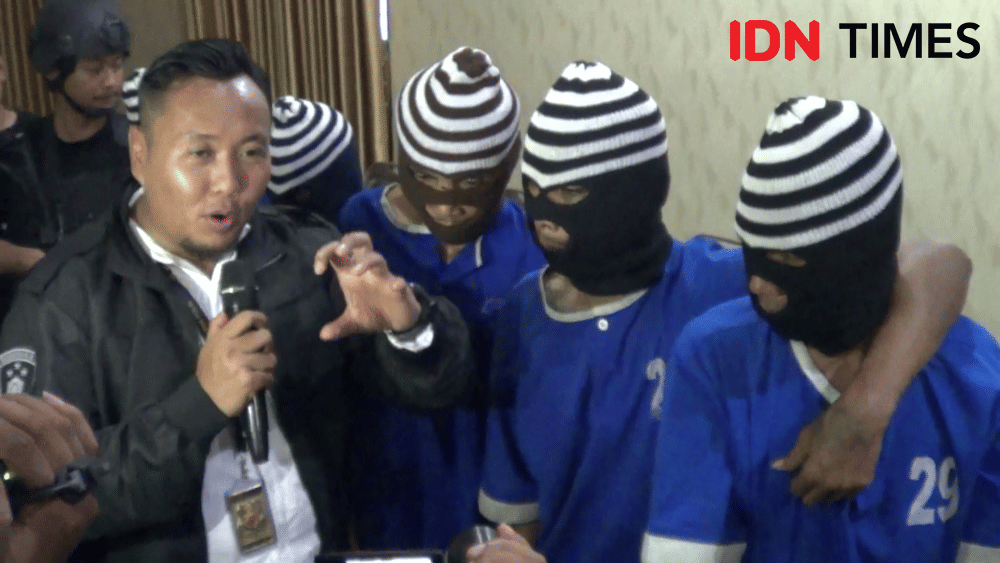 Sindikat pembobol brankas berhasil diringkus oleh Buser Polres Tegal. IDN Times/ Muchammad Haikal