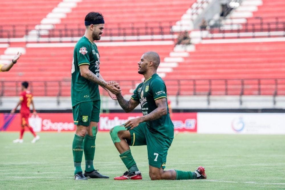 Aryn Williams dan David da Silva musim 2019 lalu. Persebaya.id