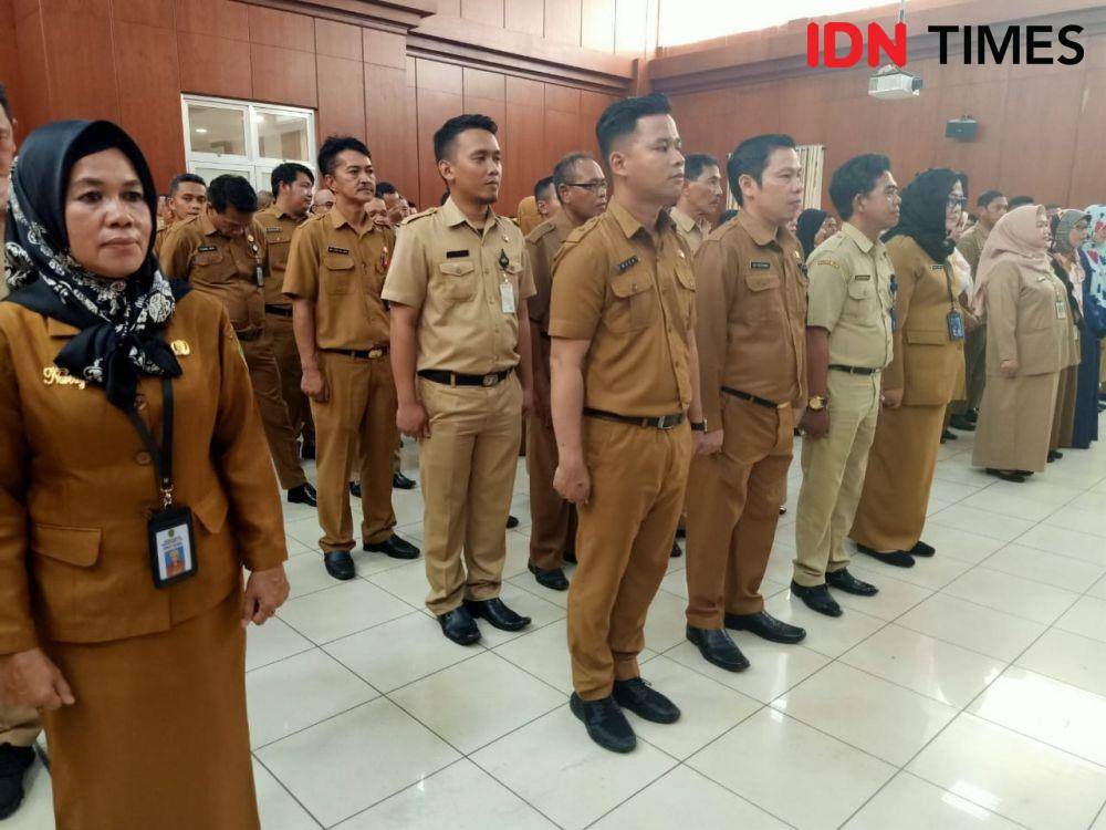Para pejabat ASN yang baru dilantik dengan posisi baru di tahun 2020 (IDN Times/Ervan Masbanjar)