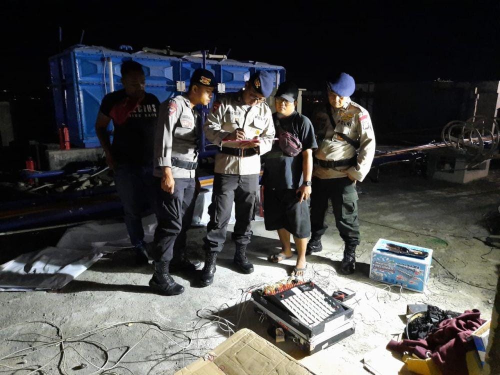 Brimob Polda Kaltim amankan malam tahun baru (IDN Times/Istimewa)