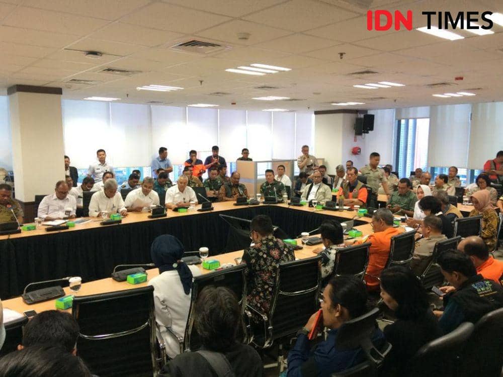 BNPB mengadakan rapat koordinasi banjir Jabodetabek, Kamis (2/1). (IDN Times/Irfan Fathurohman)