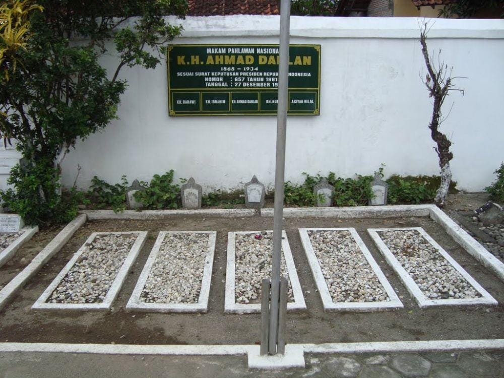 Makam KH Ahmad Dahlan di Pemakaman Islam Karangkajen Yogyakarta - Dok. Istimewa/muhammadiyah.or.id