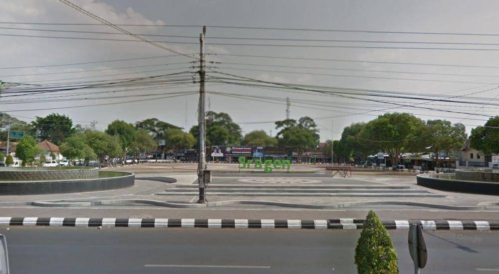 Lanskap Kabupaten Sragen, Jawa Tengah. Dok. Google Street View