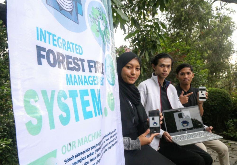 Mahasiswa UMM ciptakan alat pendeteksi kebakaran hutan. Dok/ Humas UMM