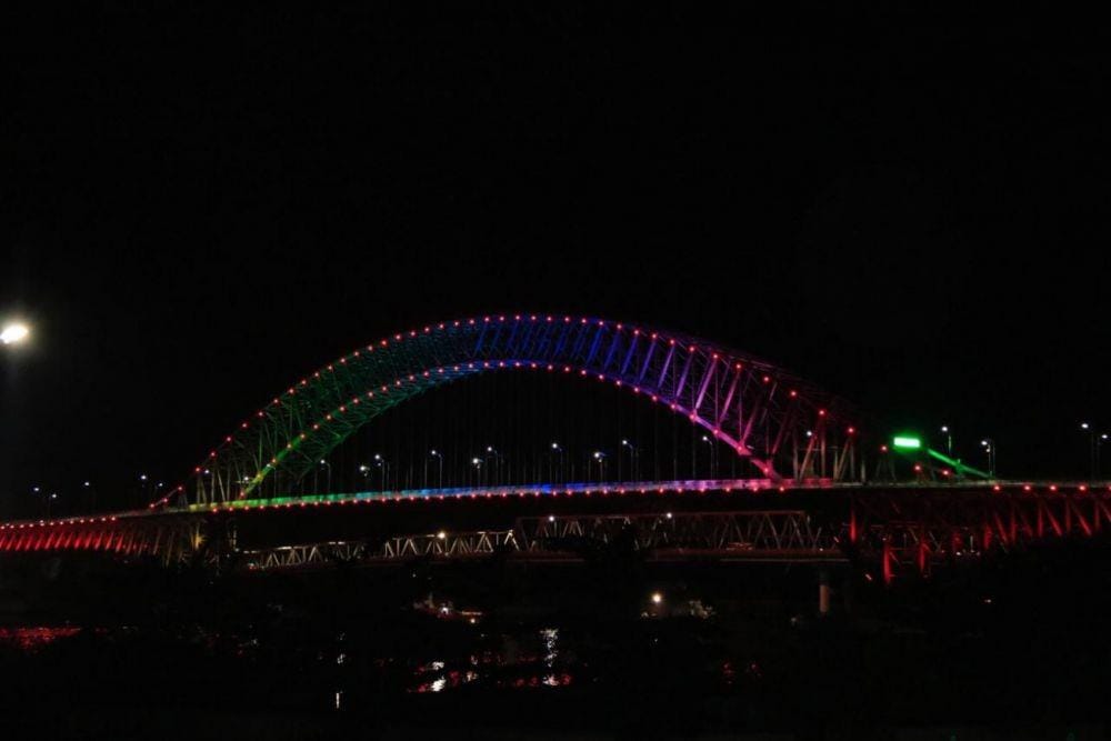 Kini Samarinda genap punya empat jembatan (Dok. Biro Humas Pemprov Kaltim)