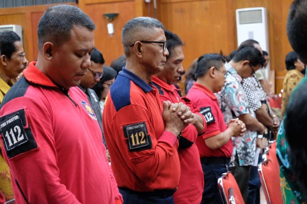 Prosesi doa bersama Pemerintah Kota Surabaya, Kamis (2/1). Dokumentasi Humas Pemkot Surabaya