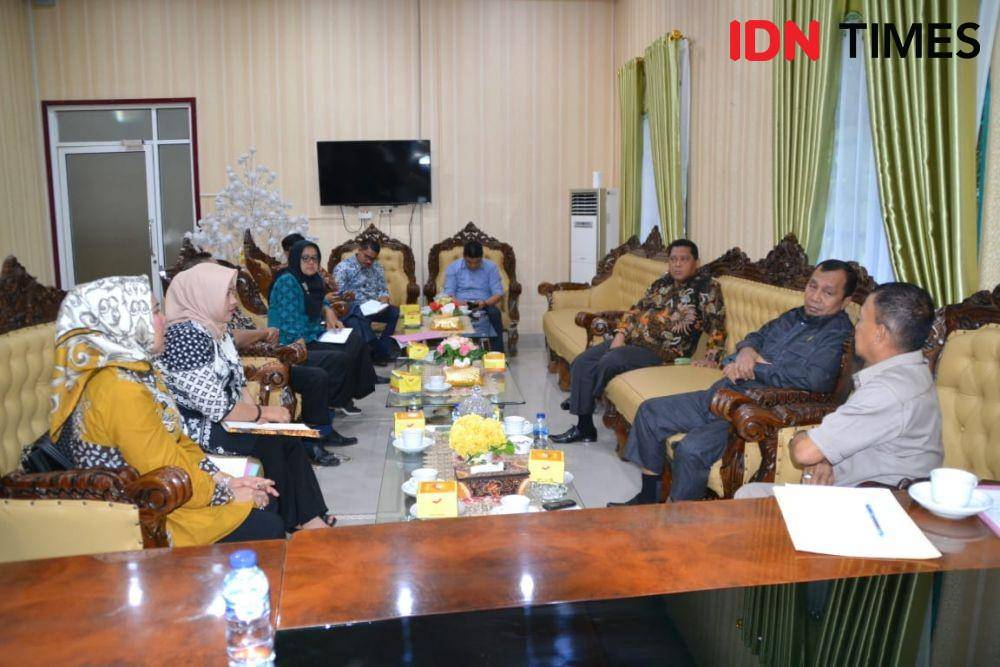 Pimpinan DPRD Langkat berkoordinasi soal hari jadi Langkat (IDN Times/Bambang Suhandoko)