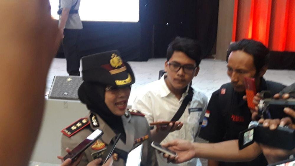 Kapolres Pelabuhan Tanjung Perak AKBP Ganis Setyaningrum usai sertijab di Mapolda Jatim, Jumat (3/1). IDN Times/Dok. Istimewa