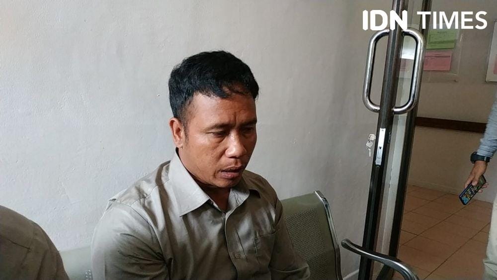Ahmad Syahri suami korban Ika Zalina (IDN Times/Rangga Erfizal)