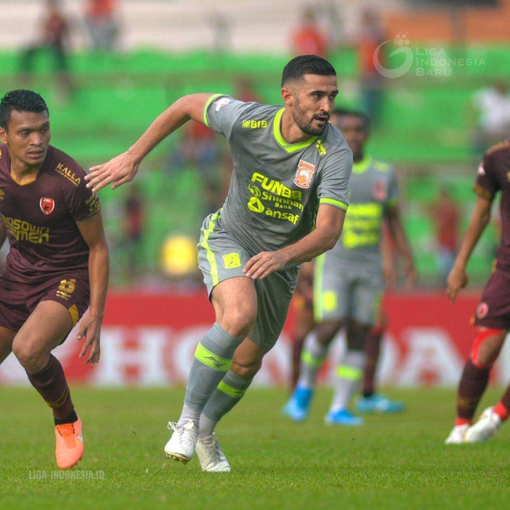 Aksi Javlon Guseynov bersama Borneo FC musim lalu. Twitter/@Liga1Match