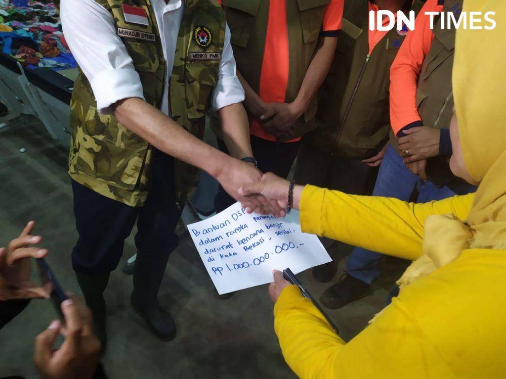 (Pemerintah beri bantuan bagi korban banjir Bekasi) IDN Times/Aldzah Fatimah Aditya