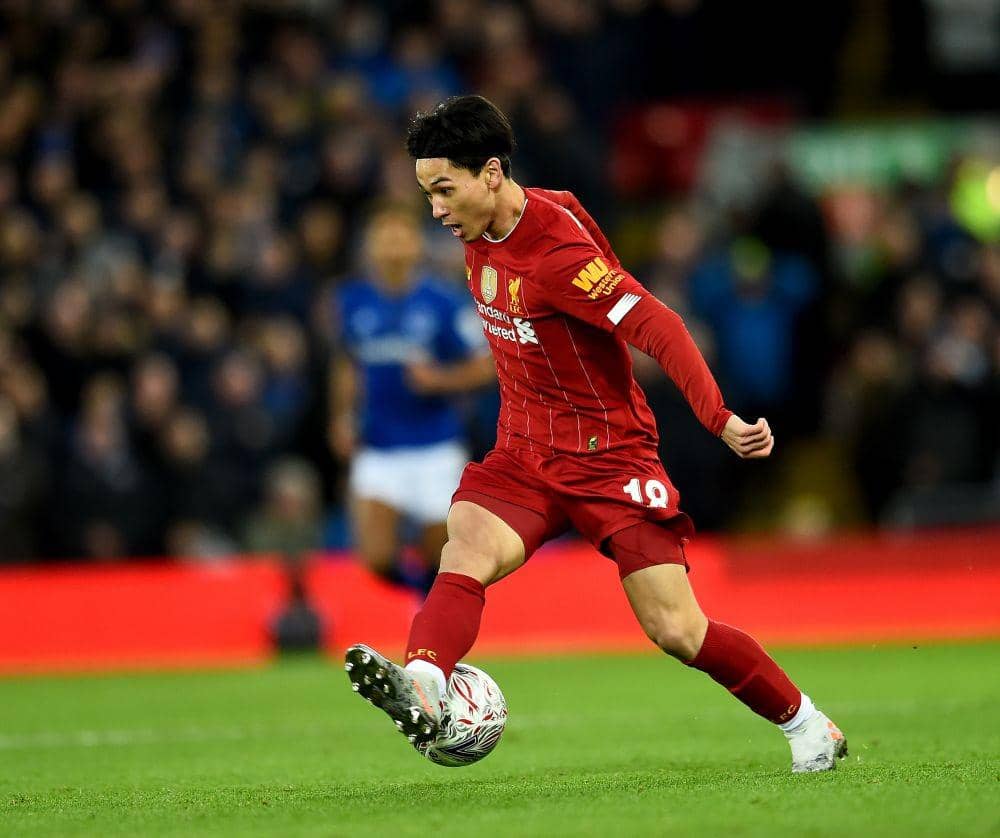 Debut Takumi Minamino bersama Liverpool. Twitter/@ChampionsLeague