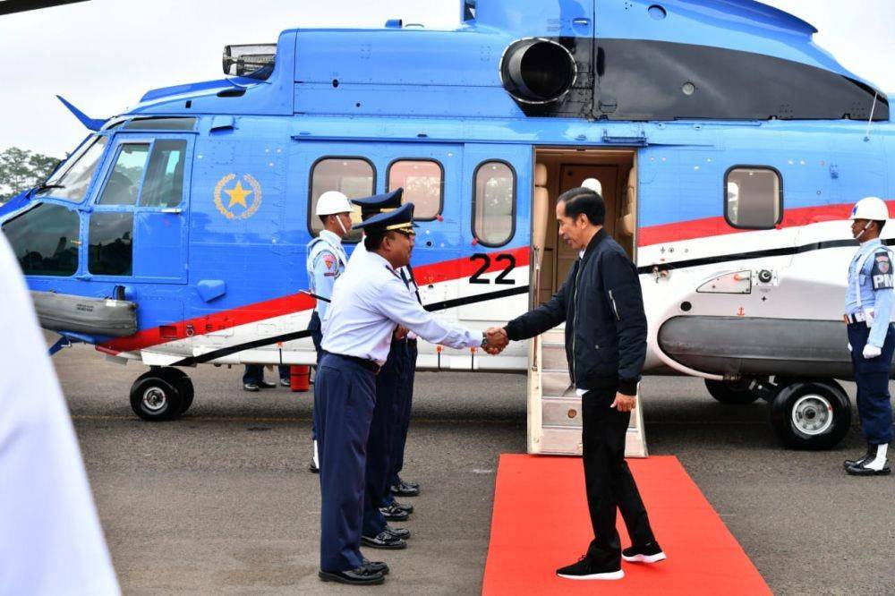 (Presiden Jokowi di Pangkalan TNI AU Atang Sendjaja, Bogor) Dok. Biro Pers Sekretariat Presiden/Laily Rachev
