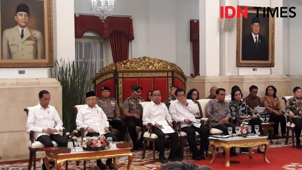 Sidang kabinet paripurna di Istana Negara, Jakarta Pusat, Senin 6 Januari 2019 (IDN Times/Teatrika Handiko Putri)