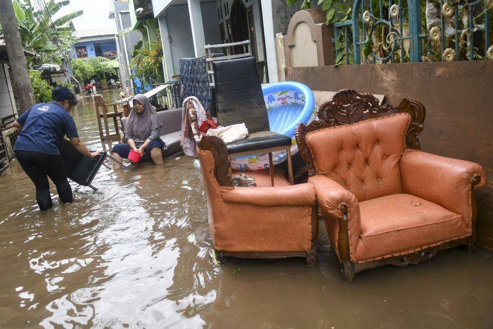 Ilustrasi banjir. ANTARA FOTO/Galih Pradipta
